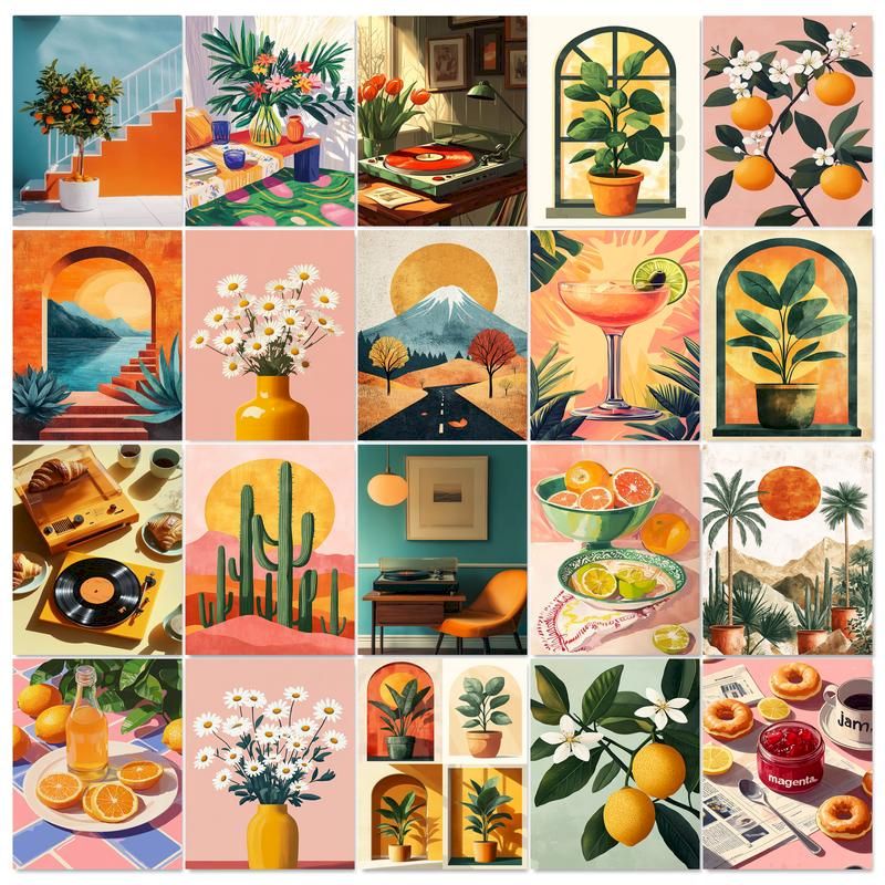 Art Craft Flower - GATYZTORY Kit de Peinture par Numéros