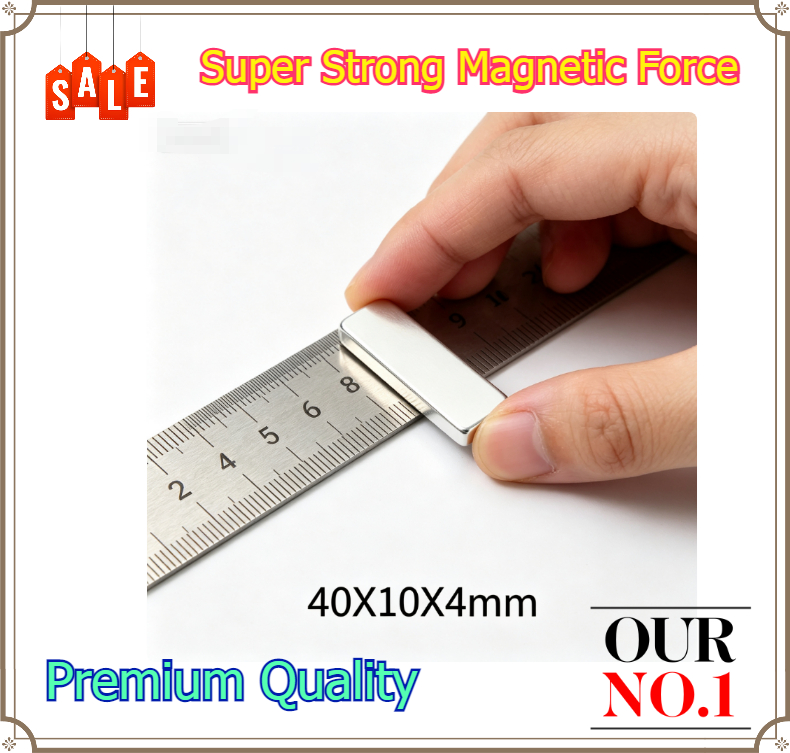 Art Craft Magnet - Aimant en néodyme super puissant 40x10x4mm,