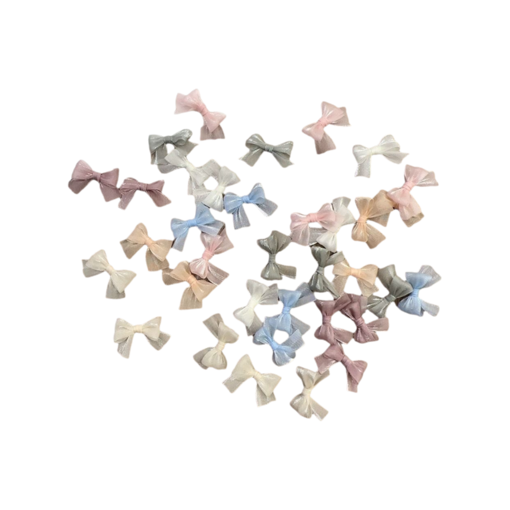 Art Craft Decoration - Nœuds colorés en fil nacré, 10