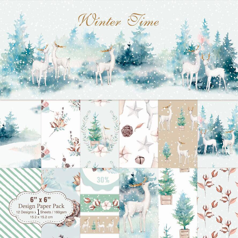 Art Craft Winter - KLJUYP-Tampons de scrapbooking pour l'heure d'hiver,