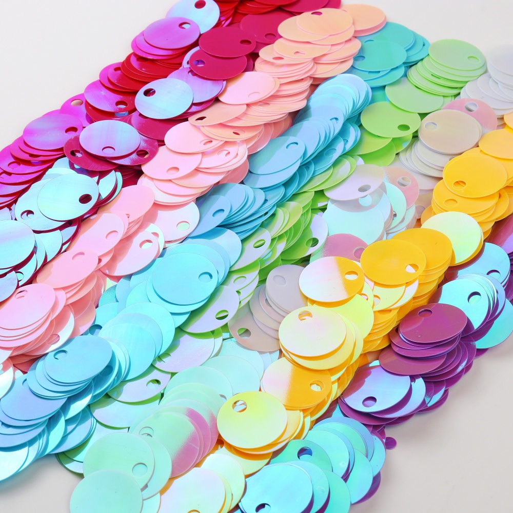 Art Craft Flower Making - Paillettes rondes holographiques à grand trou