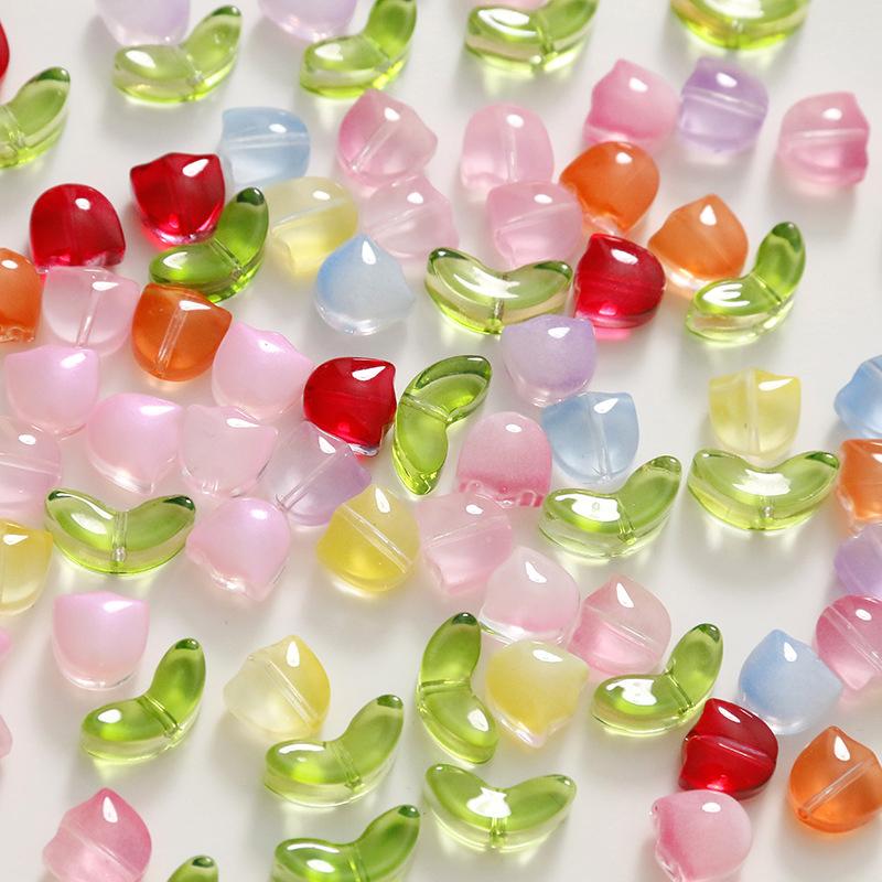 Art Craft Flower Making - Perles de verre multicolores Lampwork en