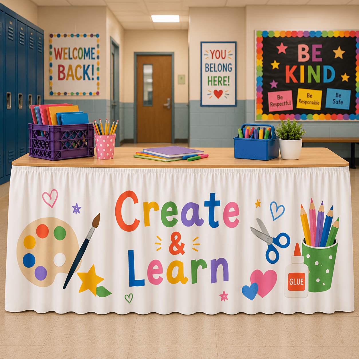 1 jupe de table pour nappe, en - Art Craft Classes avis et prix