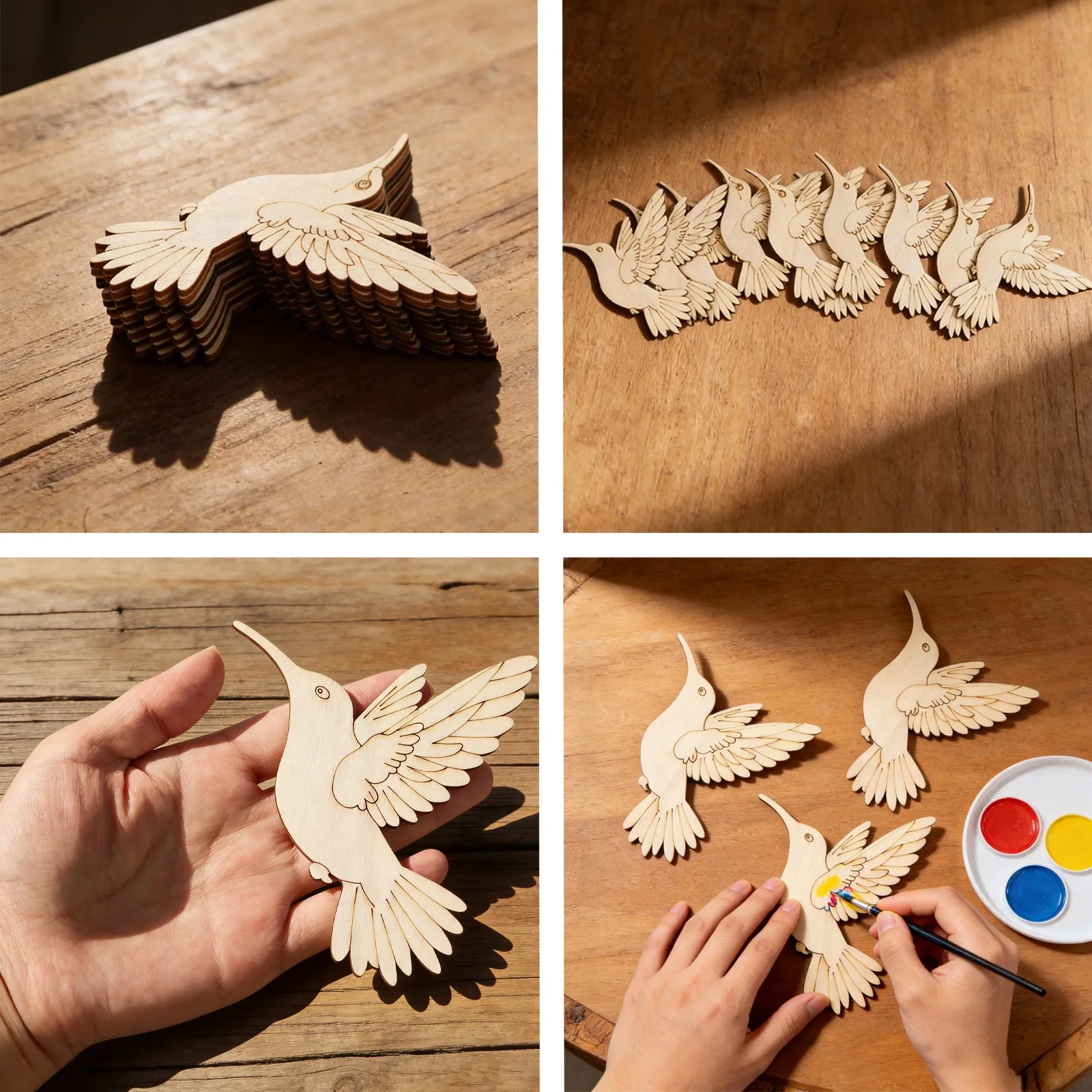 10 pièces de découpes en bois  - Art Craft Diy avis et prix