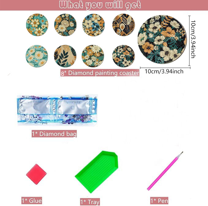 Kit de Peinture Diamant DIY 8  - Art Craft Flower avis et prix
